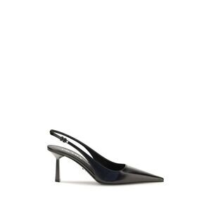 Prada Black Calf Leather Bos Taurus High Heel Women's Pumps